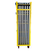 Pipe & Drape - Vertical Combo Cart with (4 pcs) Blue Reusable Storage Containers