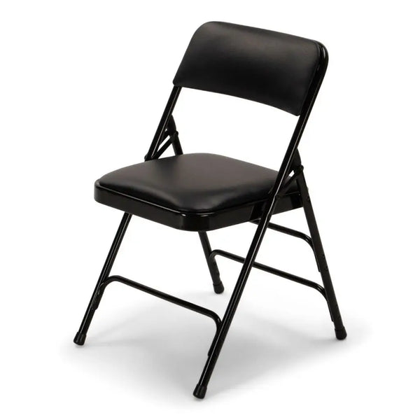 TitanPRO Premium Triple-Braced Vinyl Padded Steel Folding Chair